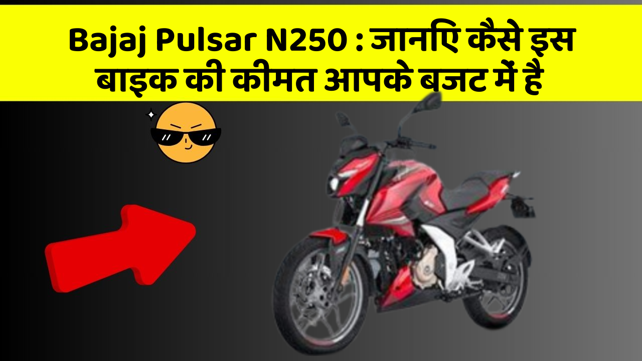 Bajaj Pulsar N250 : जानिए कैसे इस बाइक की कीमत आपके बजट में है