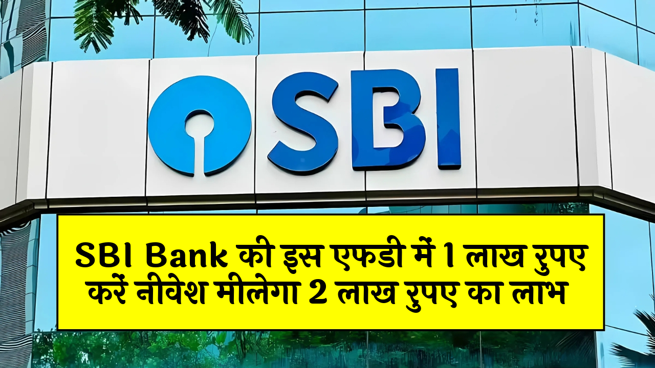 Public vs Private Bank FD Scheme: SBI बैंक की इस एफडी में 1 लाख रुपए करें निवेश मिलेगा 2 लाख रुपए का लाभ